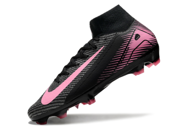 Nike Air Zoom Mercurial Superfly 10 Elite FG High-Tops Soccer Cleats - Black/Pink