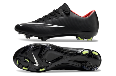 Nike Mercurial Vapor 10 FG Low-Tops Soccer Cleats - Black/White/Orange