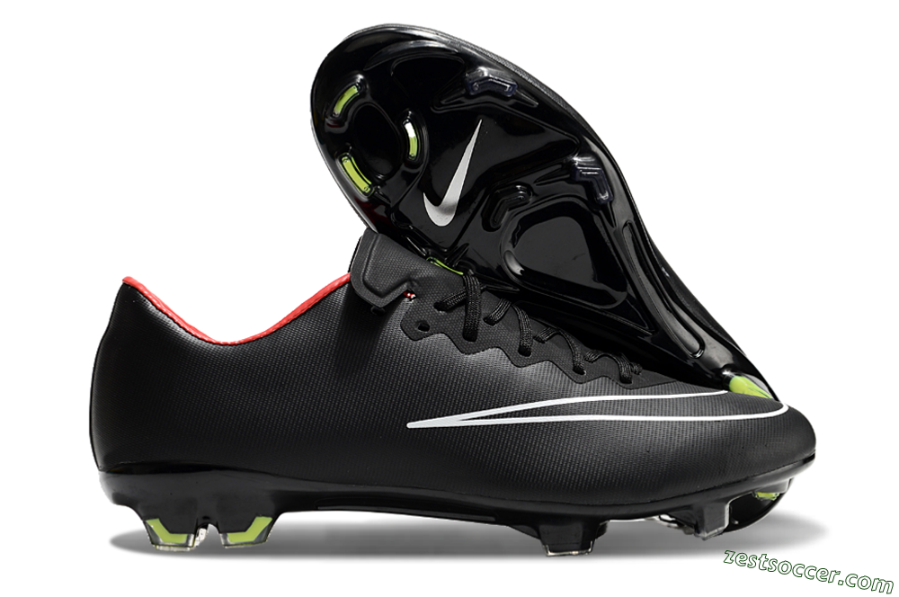 Nike Mercurial Vapor 10 FG Low-Tops Soccer Cleats - Black/White/Orange 0
