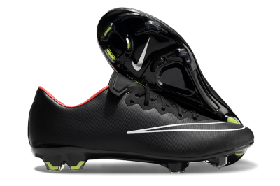 Nike Mercurial Vapor 10 FG Low-Tops Soccer Cleats - Black/White/Orange