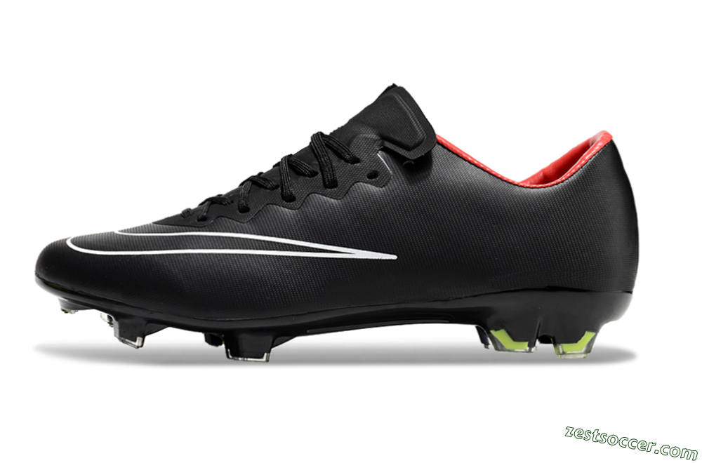Nike Mercurial Vapor 10 FG Low-Tops Soccer Cleats - Black/White/Orange 2