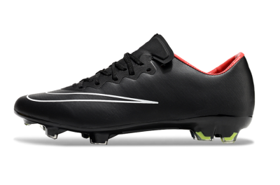 Nike Mercurial Vapor 10 FG Low-Tops Soccer Cleats - Black/White/Orange