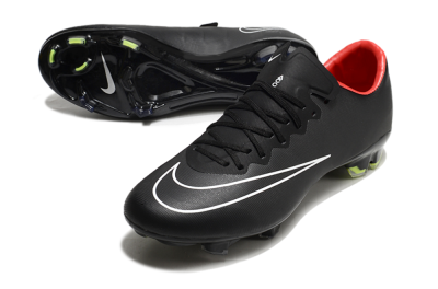 Nike Mercurial Vapor 10 FG Low-Tops Soccer Cleats - Black/White/Orange