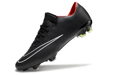 Nike Mercurial Vapor 10 FG Low-Tops Soccer Cleats - Black/White/Orange