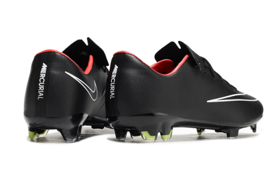 Nike Mercurial Vapor 10 FG Low-Tops Soccer Cleats - Black/White/Orange