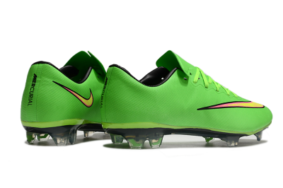 Nike Mercurial Vapor 10 FG Low-Tops Soccer Cleats - Yellow/Red/Gold