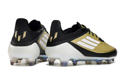 Adidas F50 Adizero Messi FG Low-Tops Soccer Cleats - Gold/White/Black
