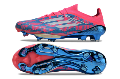 Adidas F50+ Lightstrike Pro FG Low-Tops Soccer Cleats - Blue/Pink/White