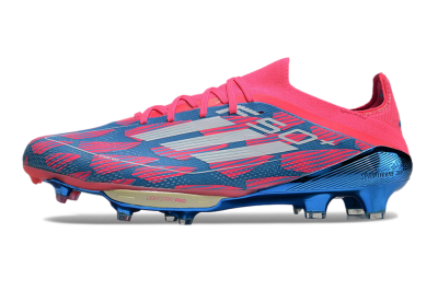 Adidas F50+ Lightstrike Pro FG Low-Tops Soccer Cleats - Blue/Pink/White