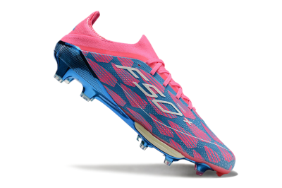 Adidas F50+ Lightstrike Pro FG Low-Tops Soccer Cleats - Blue/Pink/White