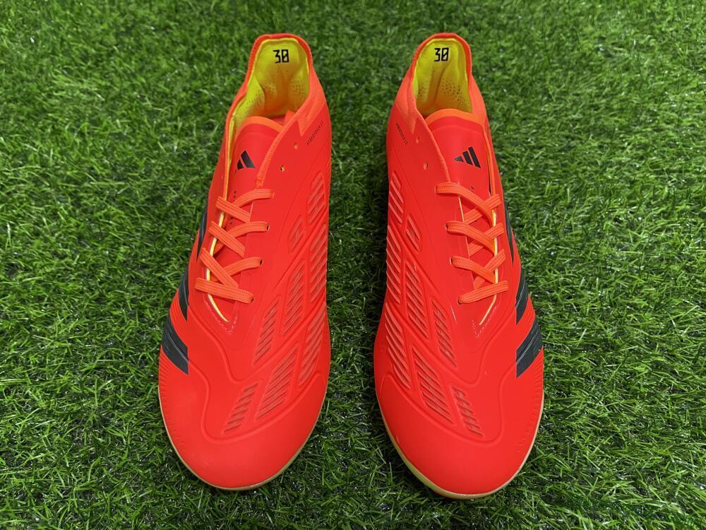 Adidas Predator 24 Elite AG Low-Tops Soccer Cleats - Red/Silver/Yellow