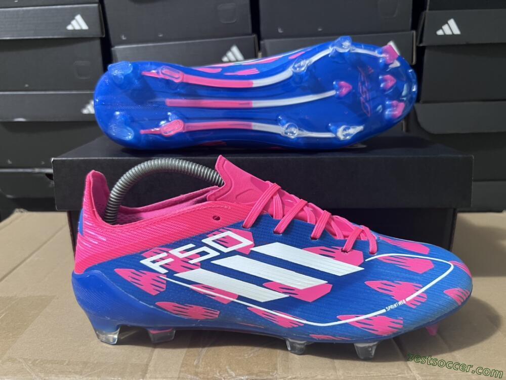 Adidas F50 Elite FG Low-Tops Soccer Cleats - Blue/Red/White