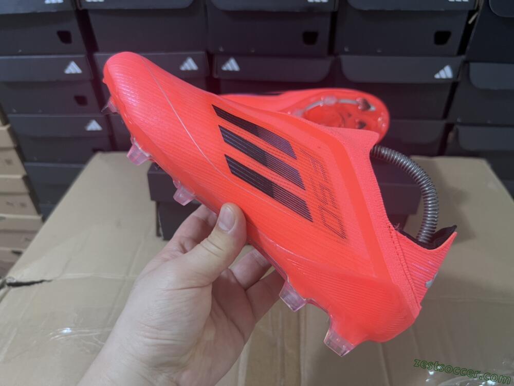 Adidas F50 Elite Laceless FG Low-Tops Soccer Cleats - Red/Blue/Silver