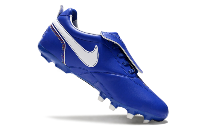 Ronaldo x Nike Tiempo Legend R10 Elite FG Low-Tops Soccer Cleats - Bule/White