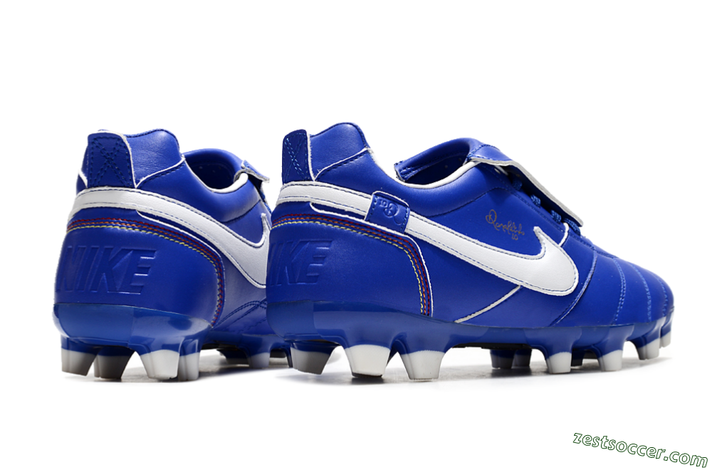 Ronaldo x Nike Tiempo Legend R10 Elite FG Low-Tops Soccer Cleats - Bule/White 6