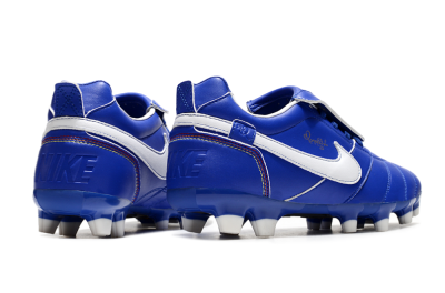 Ronaldo x Nike Tiempo Legend R10 Elite FG Low-Tops Soccer Cleats - Bule/White