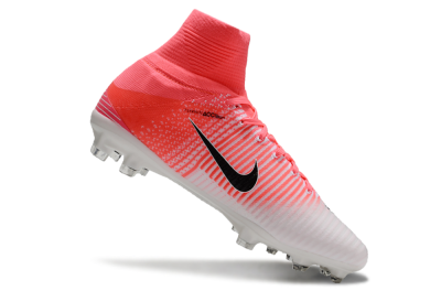Nike Zoom Mercurial Superfly 5 Elite FG High-Tops Soccer Cleats - Pink/White/Black