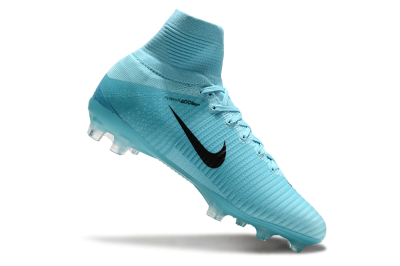 Nike Zoom Mercurial Superfly 5 Elite FG High-Tops Soccer Cleats - Jade/Black
