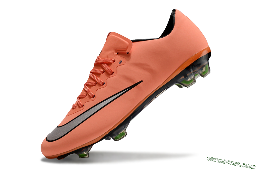 Nike Mercurial Vapor 10 Elite FG Low-Tops Soccer Cleats - Orange/White/Black 4