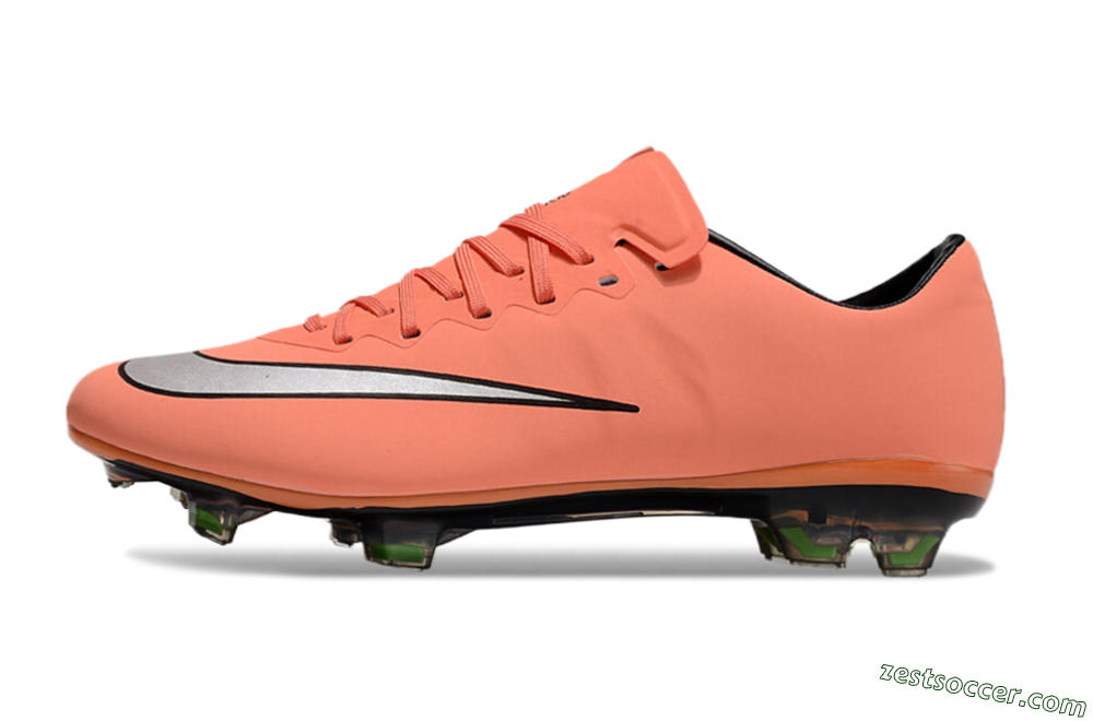 Nike Mercurial Vapor 10 Elite FG Low-Tops Soccer Cleats - Orange/White/Black 2