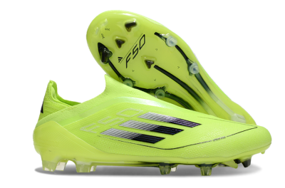 Adidas F50 Elite Laceless FG Low-Tops Soccer Cleats - Yellow/Black