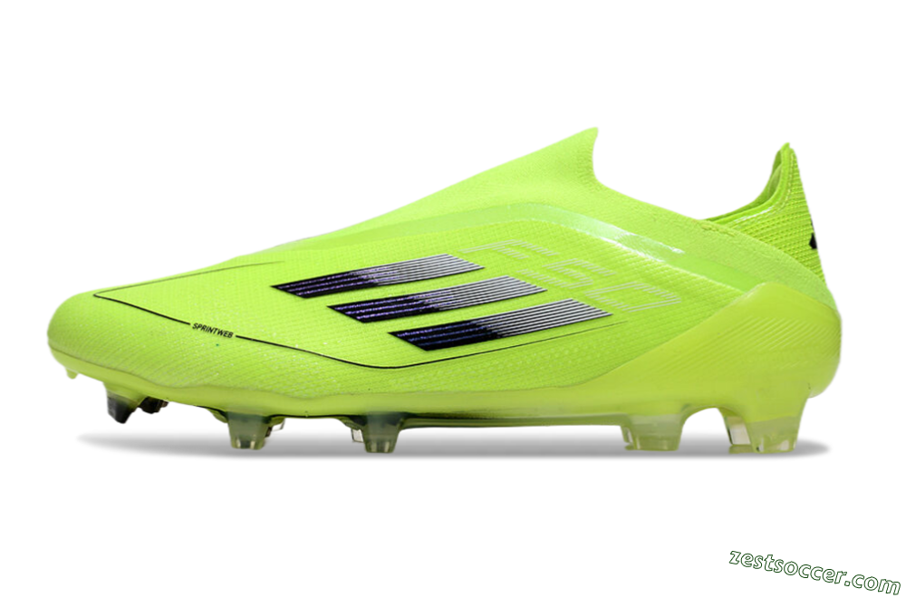 Adidas F50 Elite Laceless FG Low-Tops Soccer Cleats - Yellow/Black 2