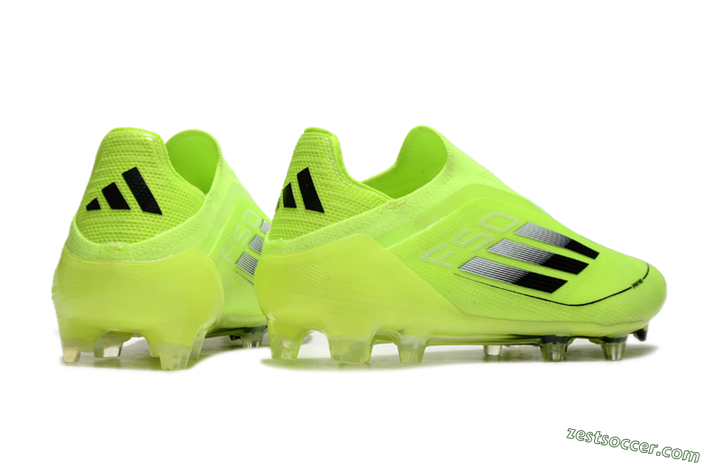 Adidas F50 Elite Laceless FG Low-Tops Soccer Cleats - Yellow/Black 6