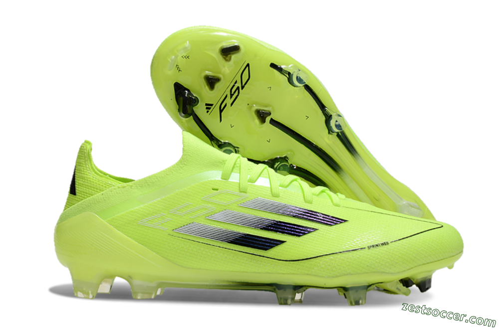 Adidas F50 Elite FG Low-Tops Soccer Cleats - Yellow/Black 0