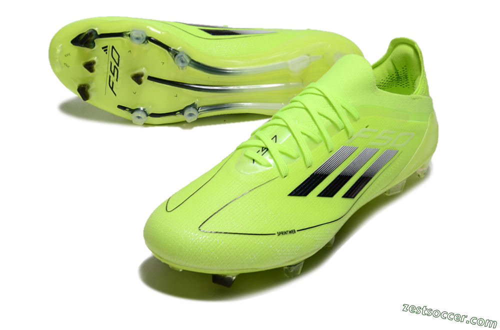 Adidas F50 Elite FG Low-Tops Soccer Cleats - Yellow/Black 3