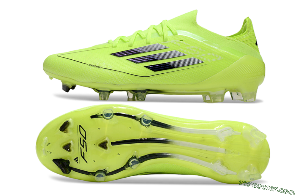 Adidas F50 Elite FG Low-Tops Soccer Cleats - Yellow/Black 1