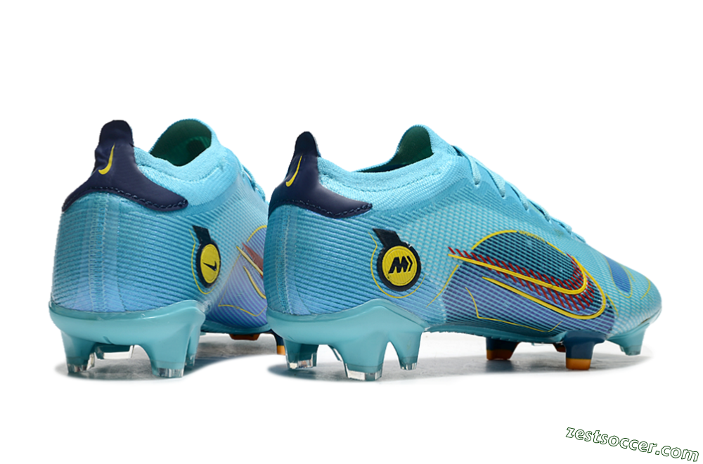 Nike Mercurial Vapor 14 Elite FG Low-Tops Soccer Cleats - Jade/Yellow/Black 6