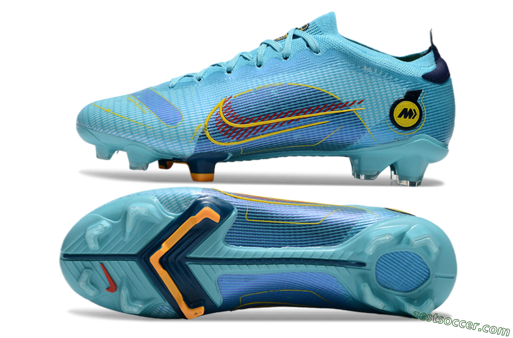 Nike Mercurial Vapor 14 Elite FG Low-Tops Soccer Cleats - Jade/Yellow/Black 1