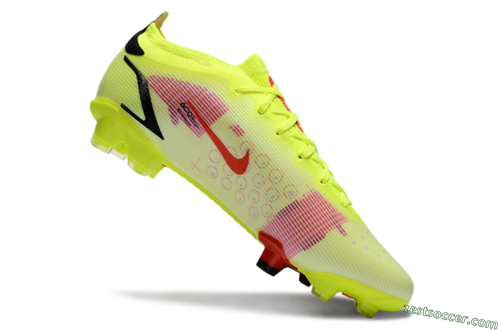 Nike Mercurial Vapor 14 Elite FG Low-Tops Soccer Cleats - Yellow/Red/Black 4