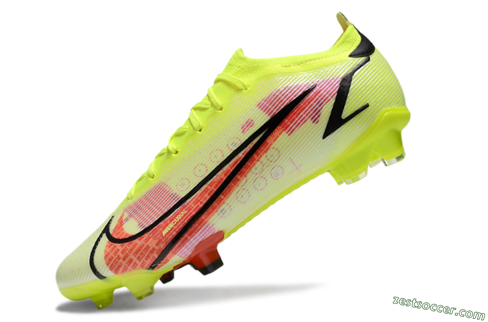 Nike Mercurial Vapor 14 Elite FG Low-Tops Soccer Cleats - Yellow/Red/Black 5