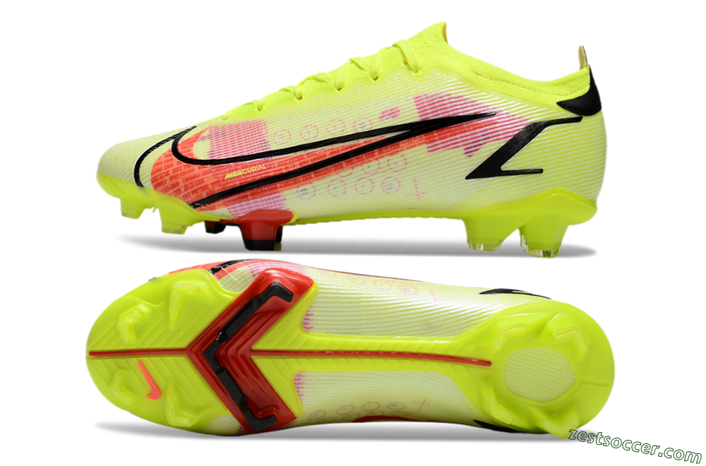 Nike Mercurial Vapor 14 Elite FG Low-Tops Soccer Cleats - Yellow/Red/Black 1