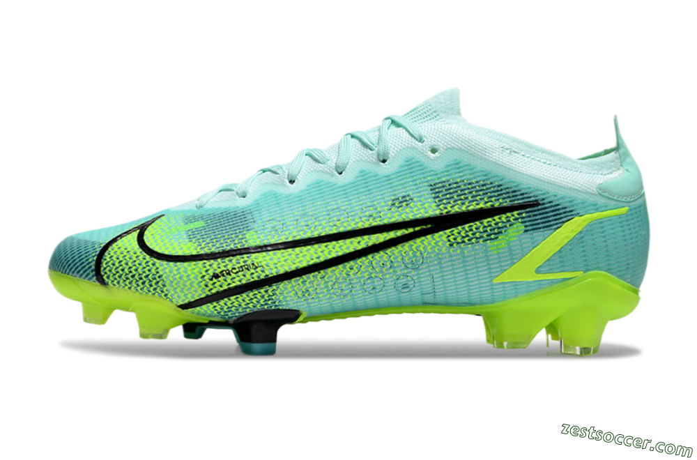 Nike Mercurial Vapor 14 Elite FG Low-Tops Soccer Cleats - Green/Black/Yellow 2