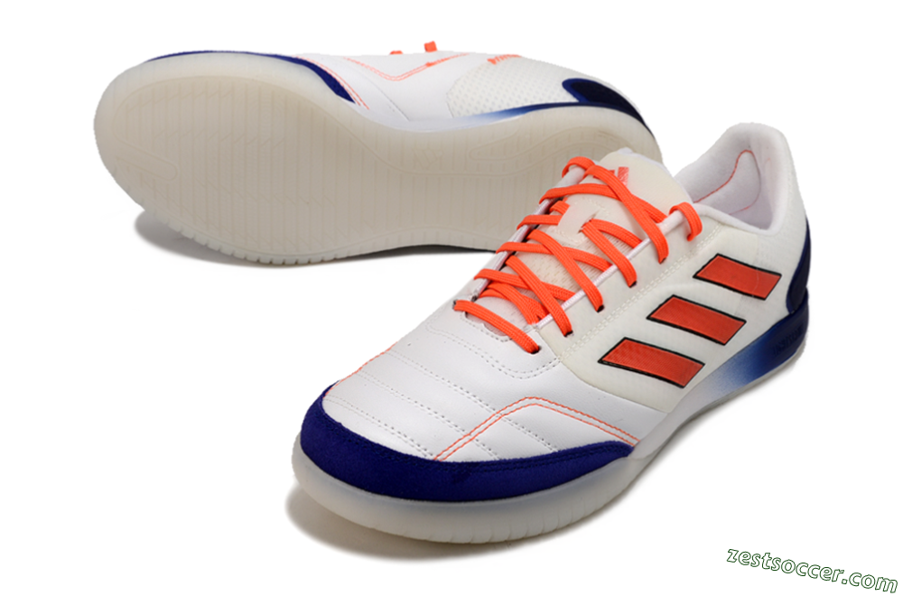 Adidas Top Sala Competition IC Low-Tops Soccer Shoes - White/Red/Blue 3
