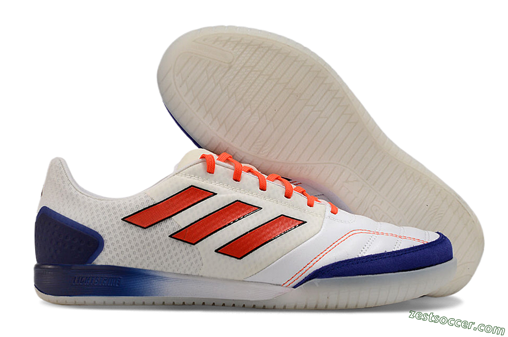 Adidas Top Sala Competition IC Low-Tops Soccer Shoes - White/Red/Blue 0
