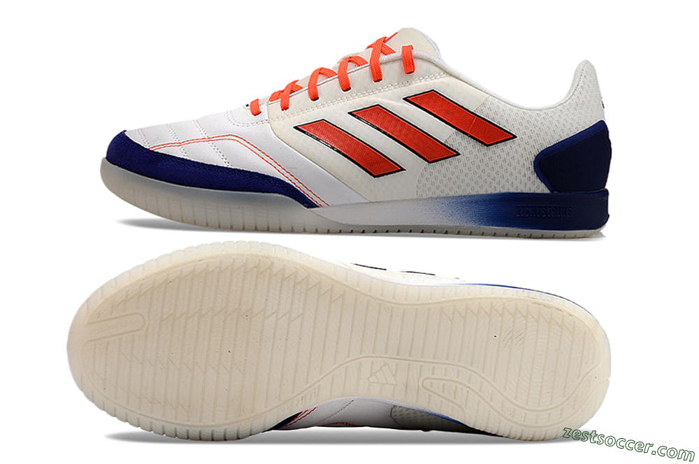Adidas Top Sala Competition IC Low-Tops Soccer Shoes - White/Red/Blue 1