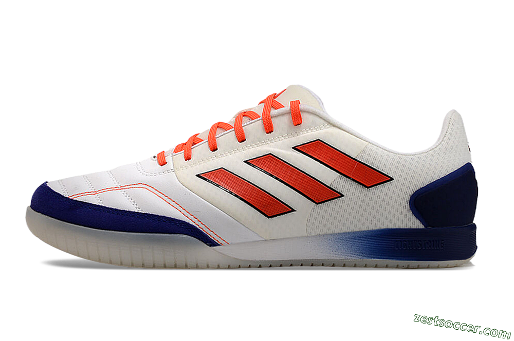 Adidas Top Sala Competition IC Low-Tops Soccer Shoes - White/Red/Blue 2