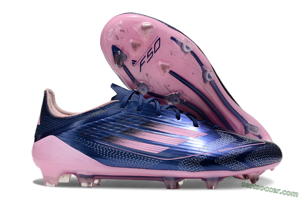 Adidas F50 Elite FG Low-Tops Soccer Cleats - Blue/Pink 0