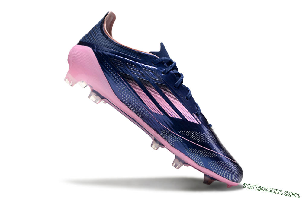 Adidas F50 Elite FG Low-Tops Soccer Cleats - Blue/Pink 4