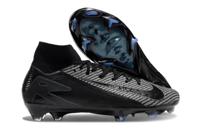 Nike Air Zoom Mercurial Superfly 10 Elite FG High-Tops Soccer Cleats - Black/Grey/Jade