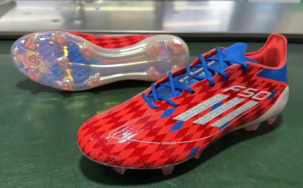Adidas F50 Elite FG Low-Tops Soccer Cleats - Red/White/Blue