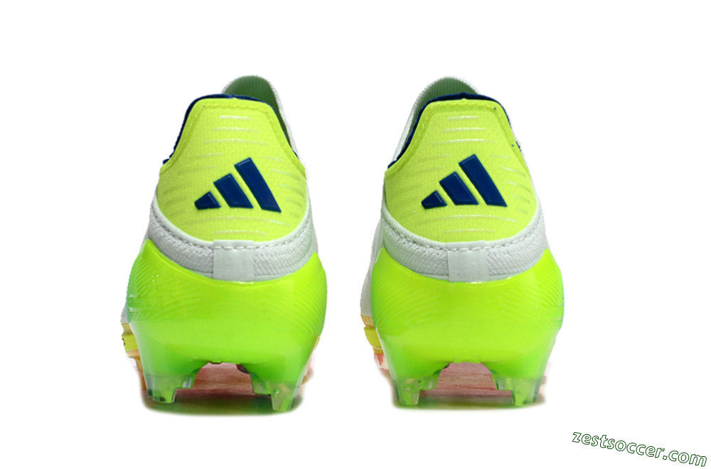 Adidas F50+ Lightstrike Pro Laceless FG Low-Tops Soccer Cleats - Jade/Rainbow 7