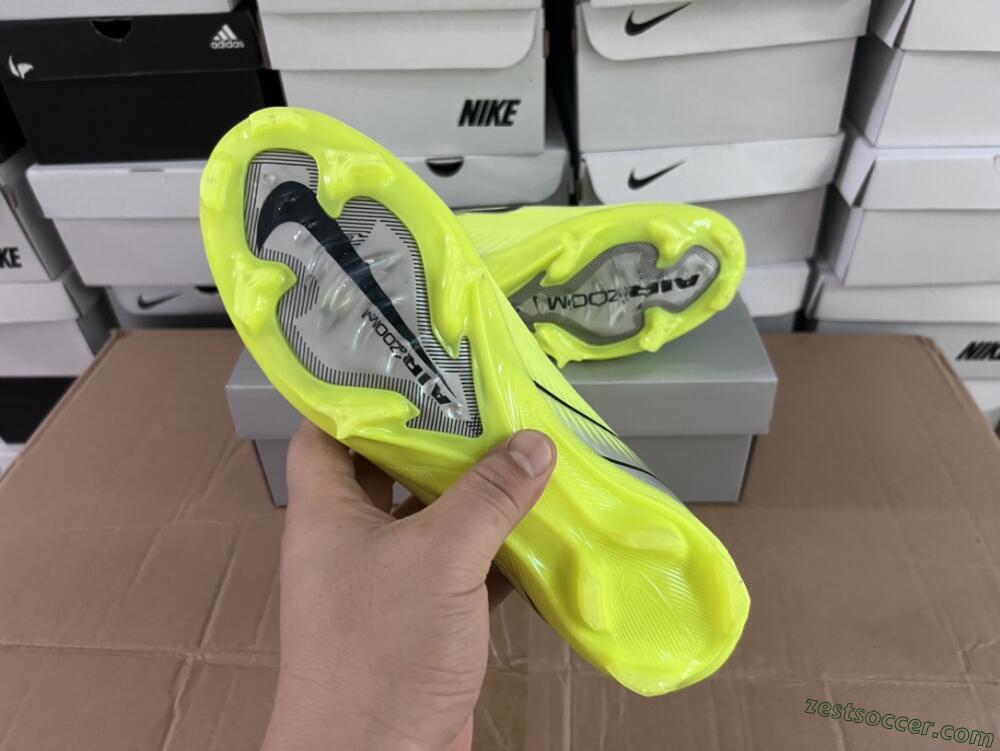 Nike Air Zoom Mercurial Superfly 16 Elite FG High-Tops Soccer Cleats - Yellow/Sliver/Black