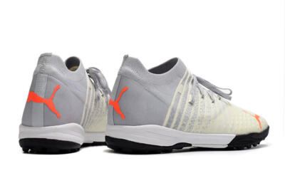 Puma Future Z 1.3 Teazer TF Low-Tops Soccer Shoes - Beige/Grey/Orange