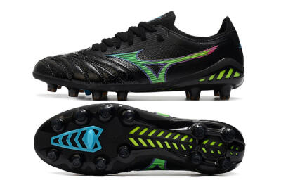 Mizuno Morelia Neo 3 FG Low-Tops Soccer Cleats - Black/Rainbow