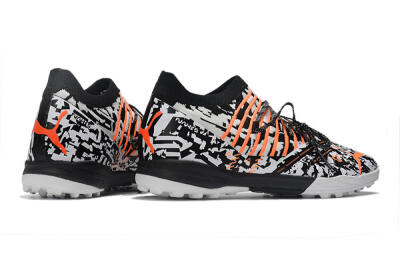 Puma Future Z 1.3 Teazer TF Low-Tops Soccer Shoes - White/Black/Orange