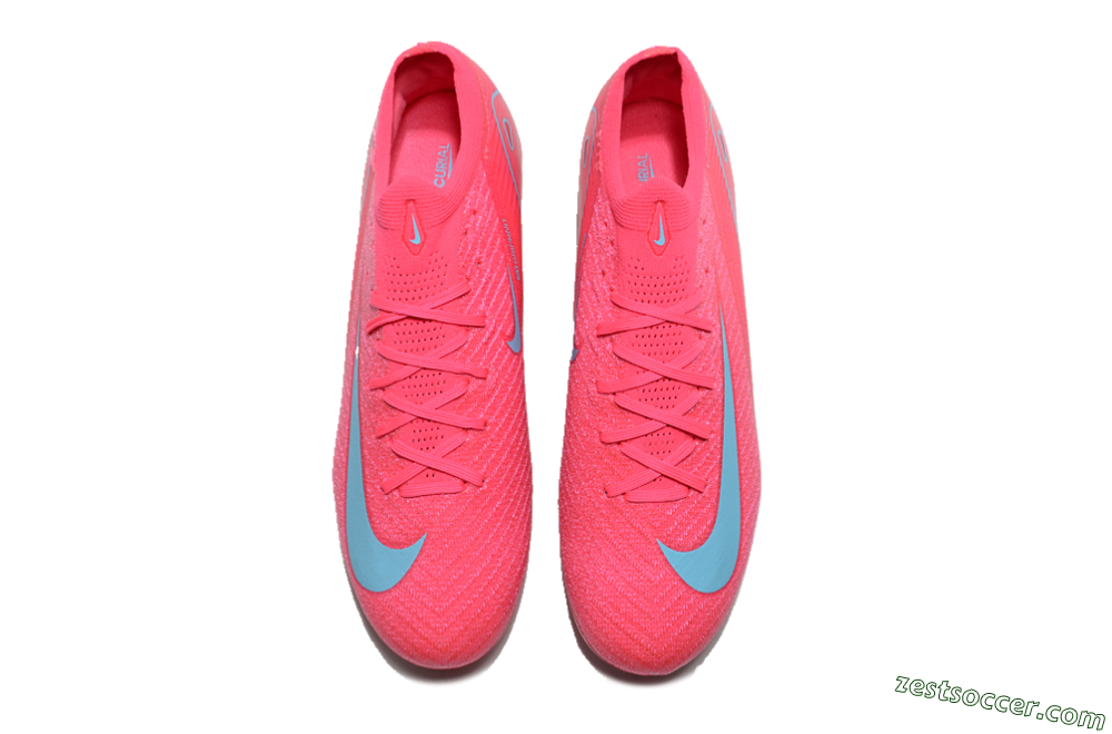 Nike Air Zoom Mercurial Vapor 16 Elite FG Low-Tops Soccer Cleats - Red/Jade 4